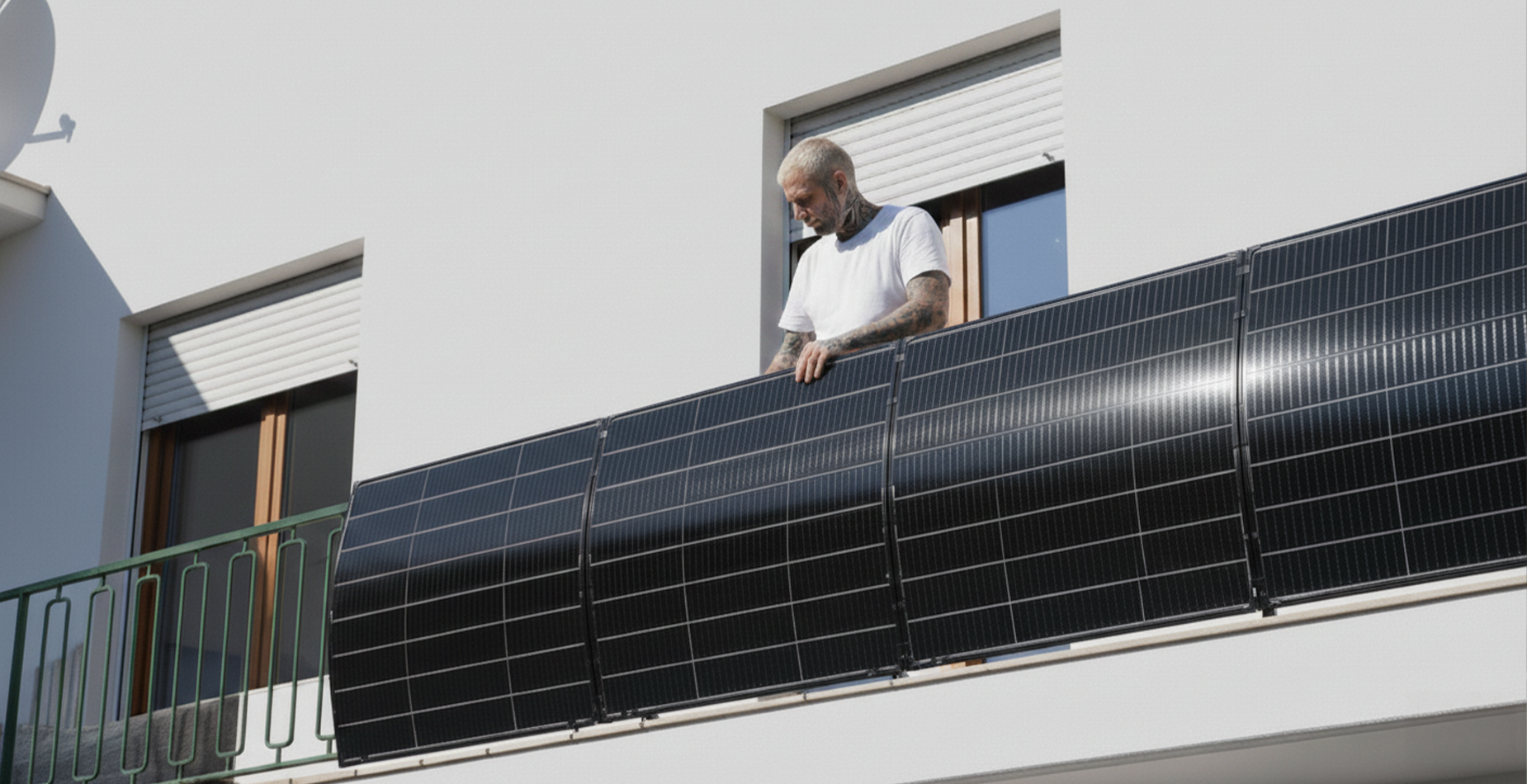 pannelli solari flessibili - kit solare da balcone