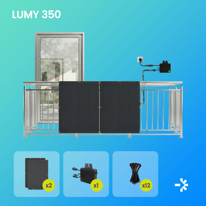 LUMY 350 - Kit fotovoltaico da balcone 350 watt